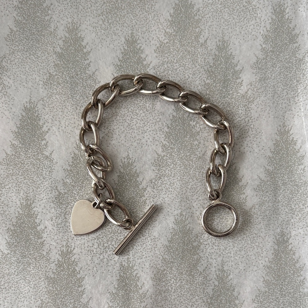 Silver Heart Charm Bracelet
